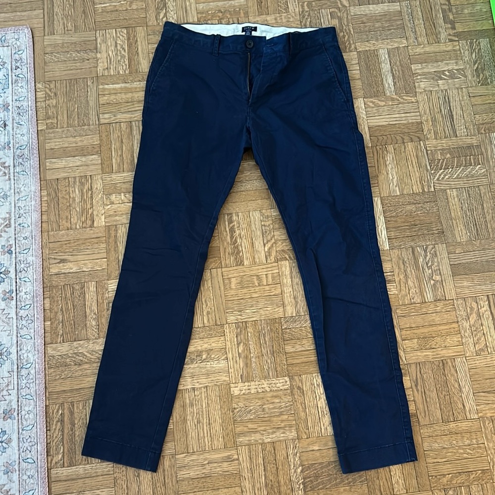 J Crew Flex Skinny Pants - W31, L32, Navy